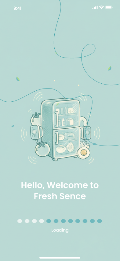 FreshSense shopping list screen